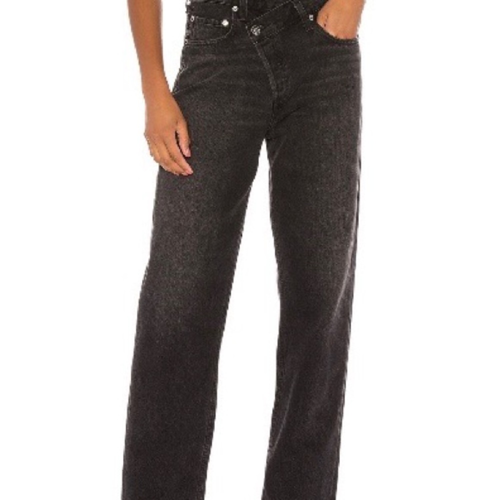 AGOLDE Criss Cross Straight in Savage